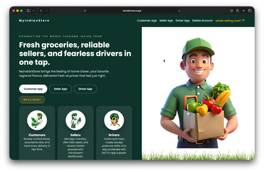 MyIndianStore - Grocery Marketplace